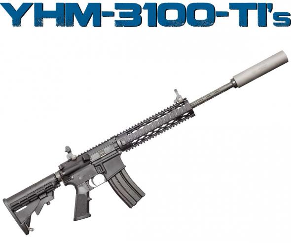 YHM 5.56 TITANIUM SUPPRESSOR 1/2X28